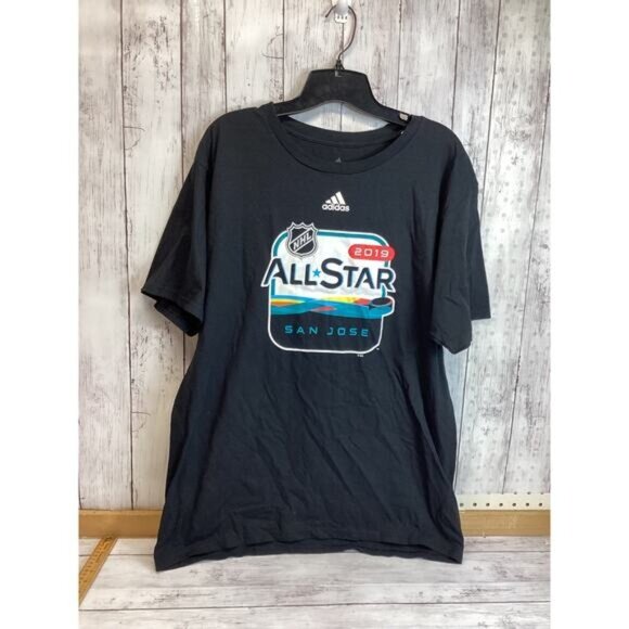 Preppy Streetwear Coquette Utility Adidas NHL All Star 2019 T-Shirt Large - Picture 1 of 5